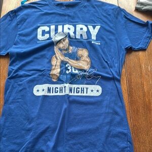 Blue Curry Graphic Men's Shirt
